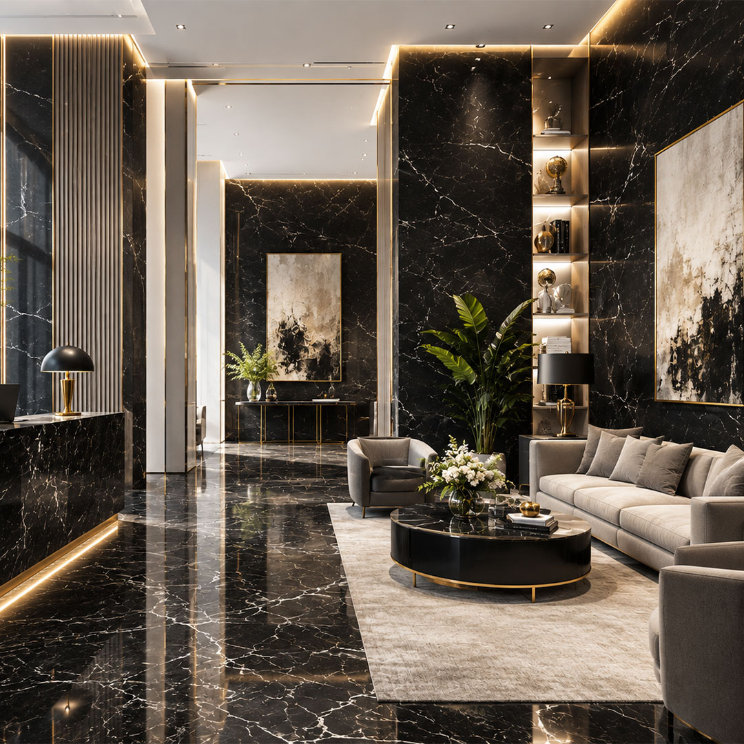 Black Marble: Ways to Add a Noble, Powerful, and Timeless Aesthetic to Spaces